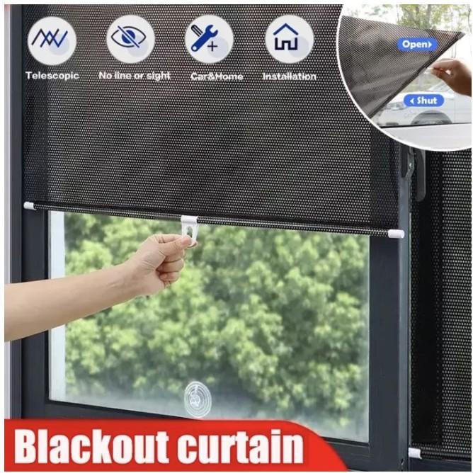 Custom Outdoor Waterproof Electric Double Roll Blind and Shade Screen  Hurricane Fabric PVC Outdoor Track Window Curtain For Home - AliExpress