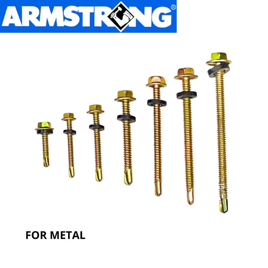 ARMSTRONG TEX SCREW FOR WOOD AND FOR METAL (1BOX) | Shopee Philippines