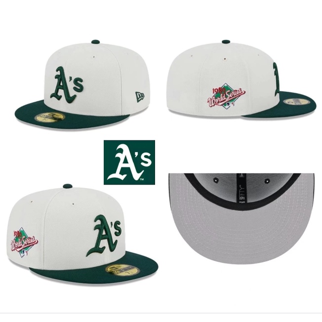 MLB Oakland A's Baseball Cap Men’s Totally Closed Flat Brimmed Hats Men