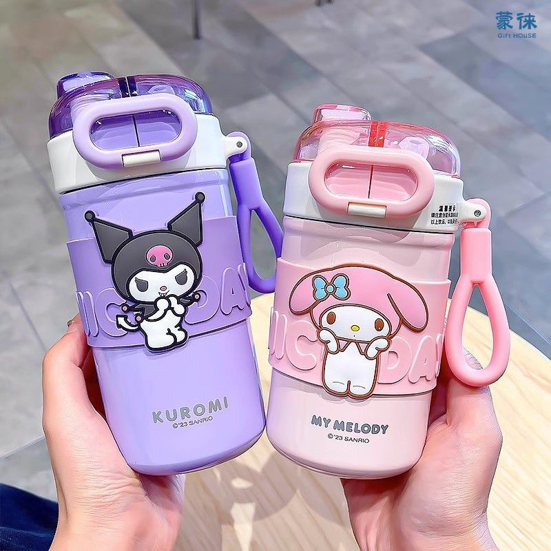 Sanrio Thermos Mug Kuromi My Melody Cinnamoroll Double Drink Insulated ...