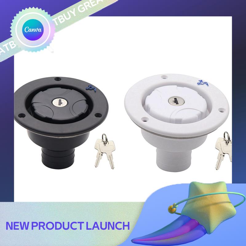 greatbuy Lockable Filler Neck for Water Tanks Caravan Fresh Water Fill Hatch Inlet Camper