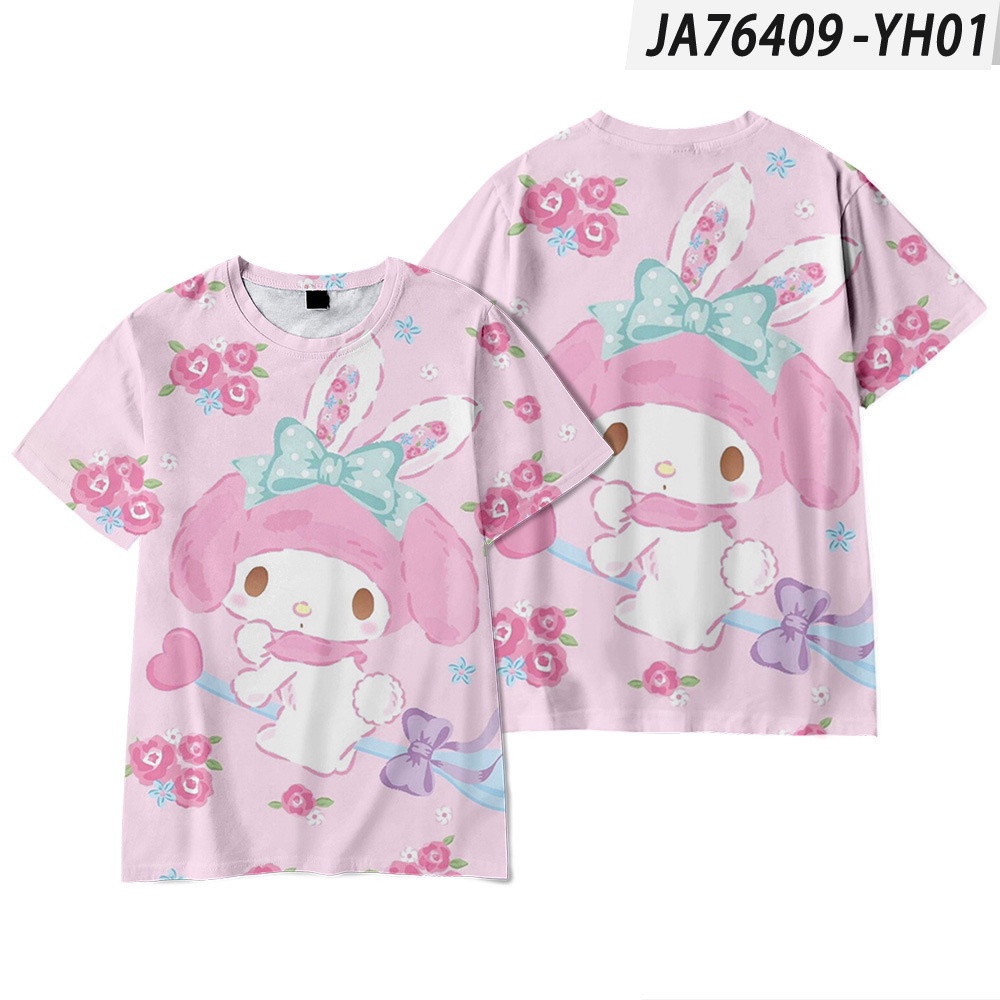 Kira Sanrio MY MELODY Tshirt Short Sleeve Top Cosplay 3D Tee For Girl ...