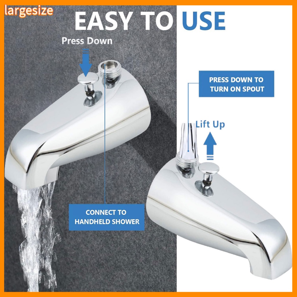 largesize Stainless Bathtub Faucet Ergonomic Design Bathtub Faucet