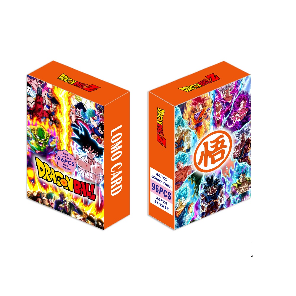 96pcs/box Dragon Ball Stickers Photocards Lomo Cards Double Sided ...