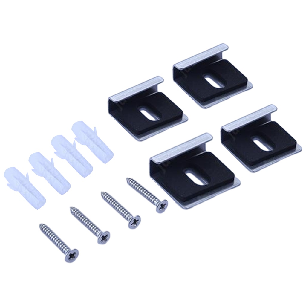 Wall Mirror Holder Clips Glass Retainer Clips with Screws Mirror Wall ...