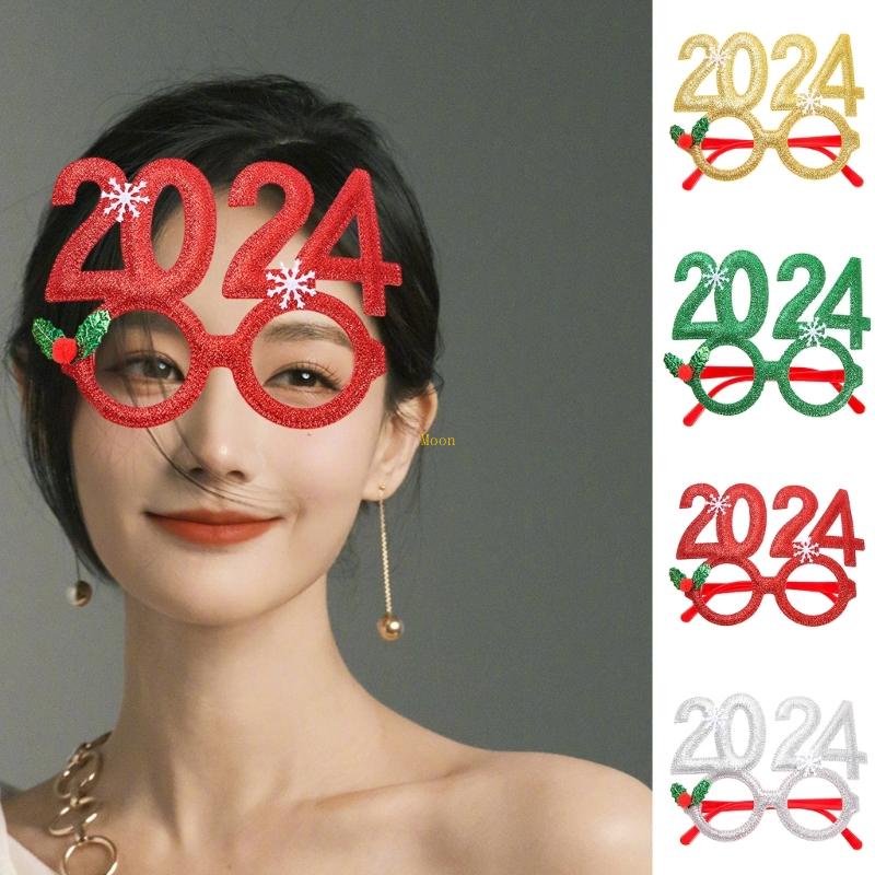 Moon Glitter Glasses Cosplay Costume New Year Party Props 2024