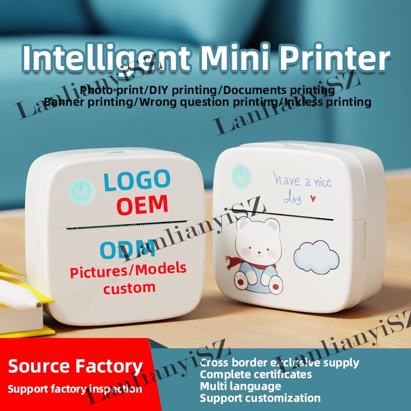 【Ship Within 24 Hours】MINI Printer Funny Print Label Printer Photo ...