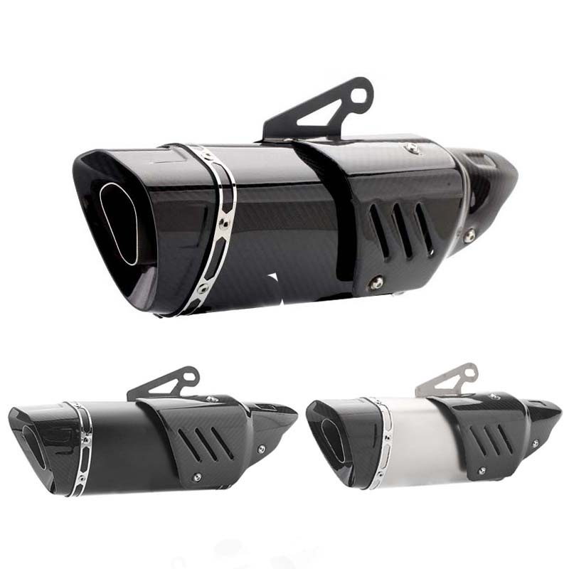 Real Carbon Fiber Exhaust Muffler Akrapovic R1 M1 Motor Exhaust ...