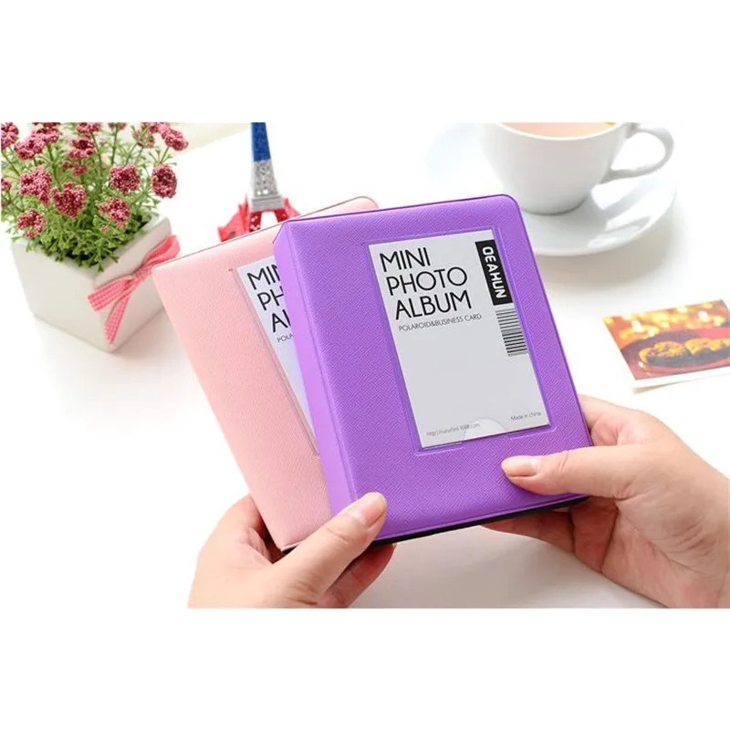 Album Fotografico Goodsnetic 64 Tasche Per Fujifilm Instax Mini – 2 Pezzi (Blu E Bianco Fumé)