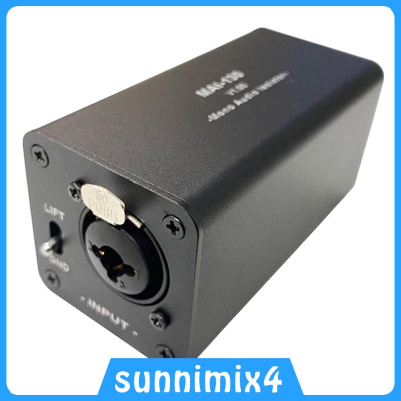 [ ground Loop Isolator Portable Aluminum Alloy Case auxiliary Noise
