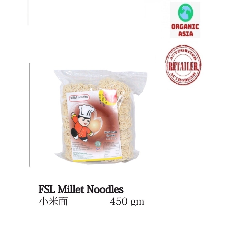 FSL Millet Noodles 小米手工面 450g hand made noodles | Shopee Philippines