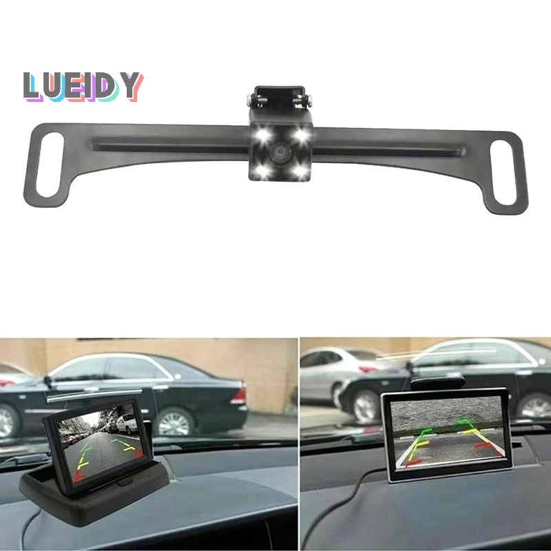 Universal Car Rear View Camera License Plate Mount Dashcam Mirror