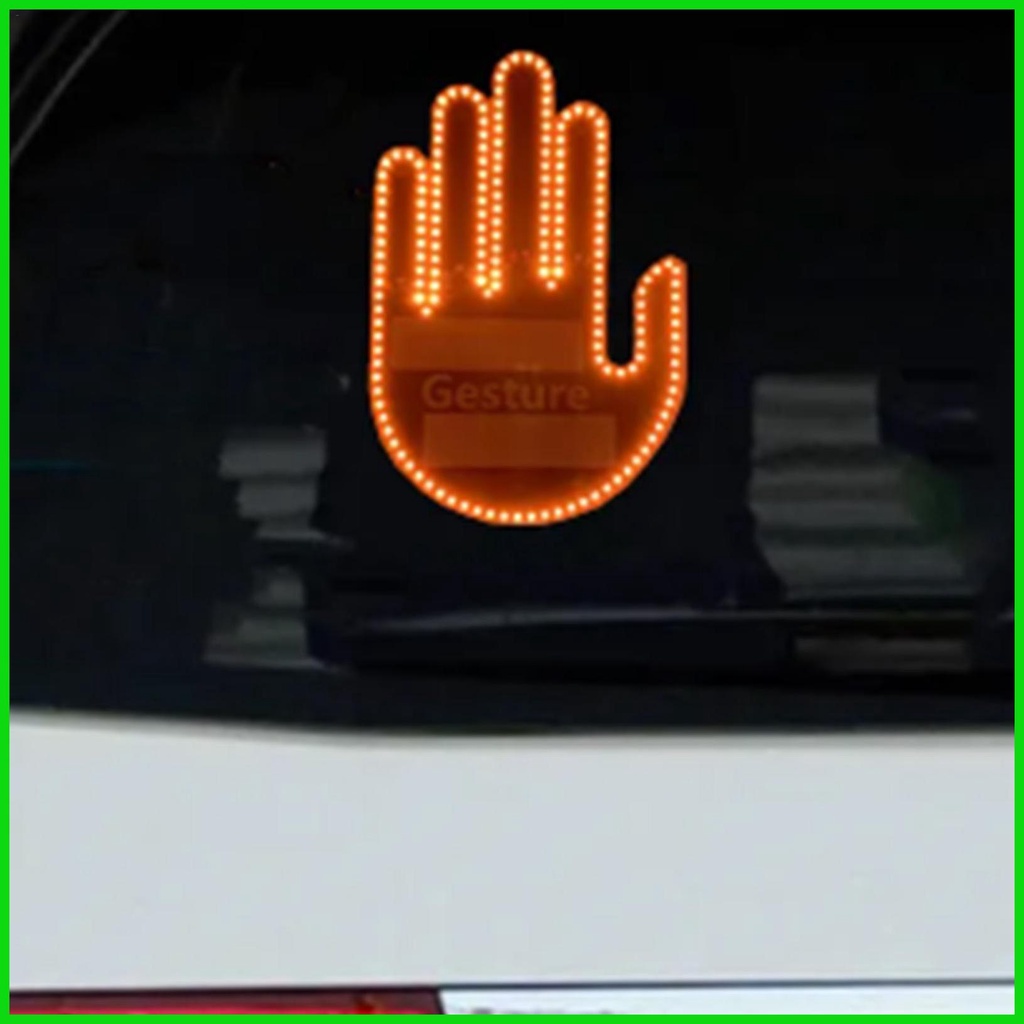 Middle Finger Car Light LED Middle Finger Sign 3Light Modes LED Middle