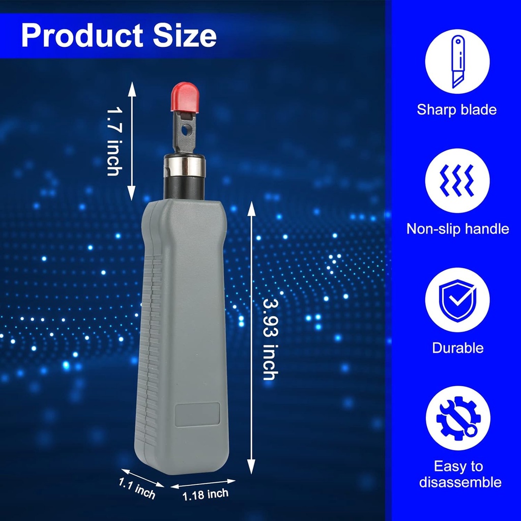 ZoeRax Impact Punch Down Tool Network Cable Wire Cutter Tools 110/88 ...
