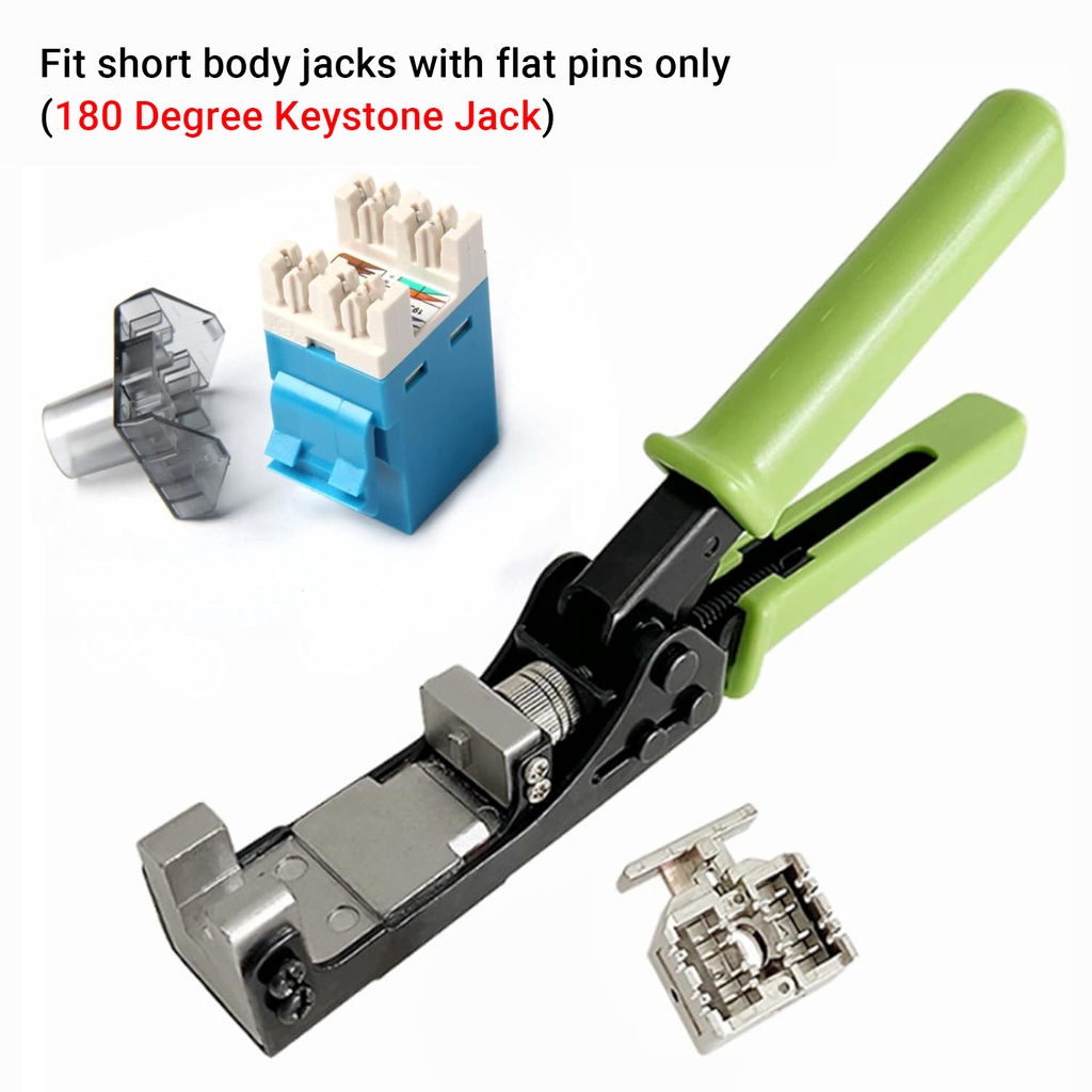 ZoeRax 180° Network Module Wire Cutter RJ45 Module Keystone Jack Punch ...