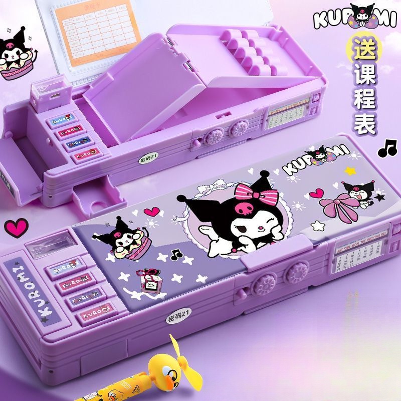 Kuromi Pencil Case Password Lock, Kuromi Multifunctional Mechanism ...