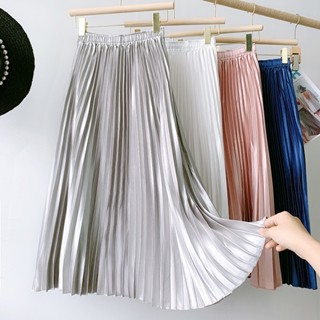 Silver pleated skirt top 60