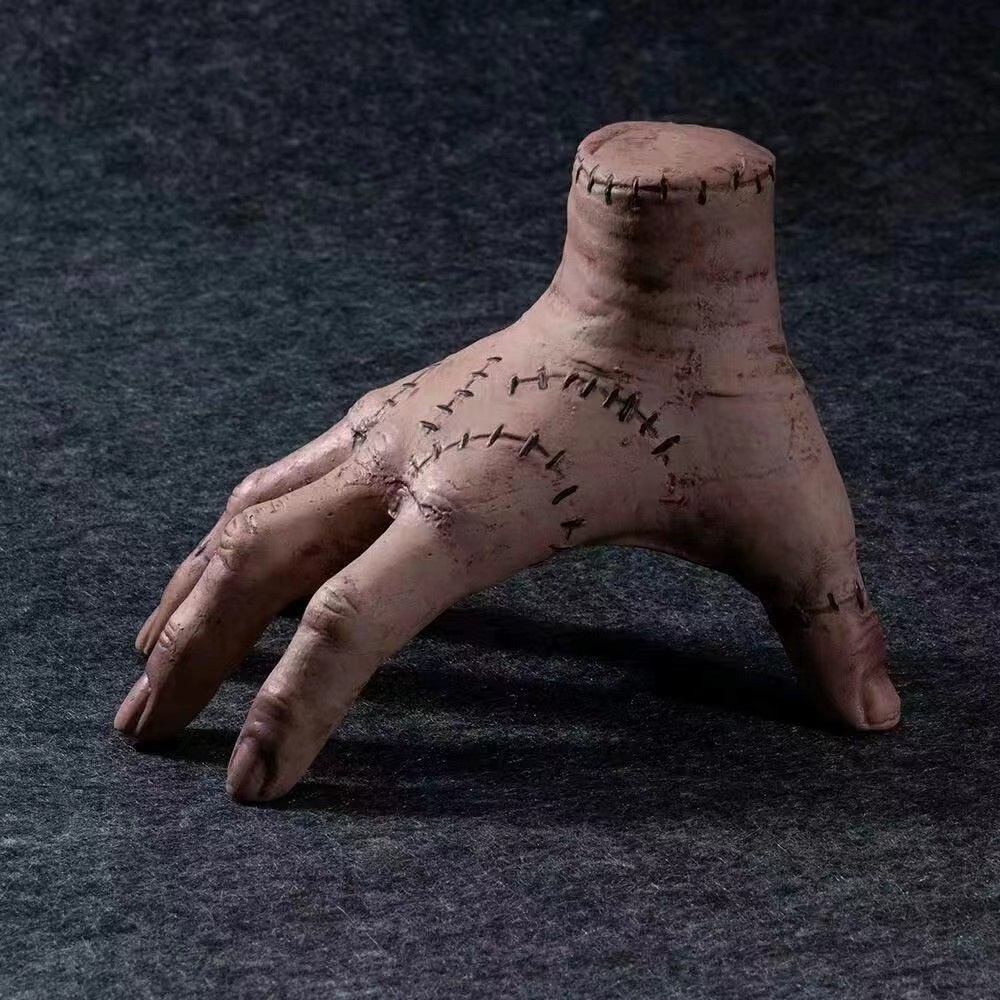 Halloween Carnival Adams Family Ghost Hands Wednesday Palm Glue Hand ...