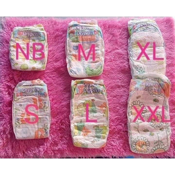 Korean diaper 50 pcs pants for baby newborn TAPE NB/S/M/L/XL/XXL itchi ...