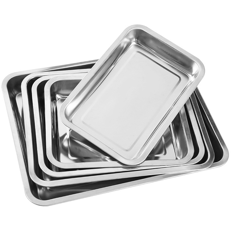 Stainless Steel Square Tray Sterilization Tray Dental Tool Tray Dental ...