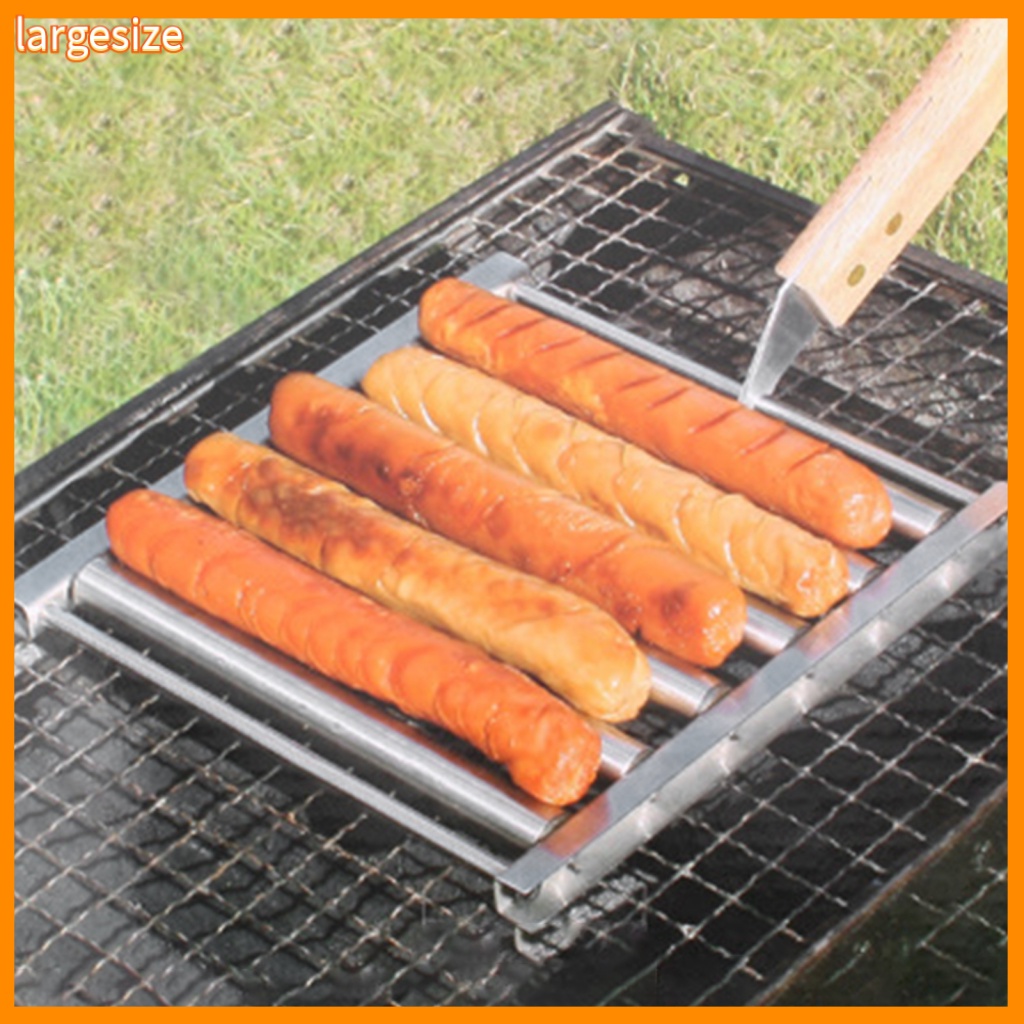 largesize Stainless Steel Hot Dog Grill Easy to Clean Hot Dog Grill