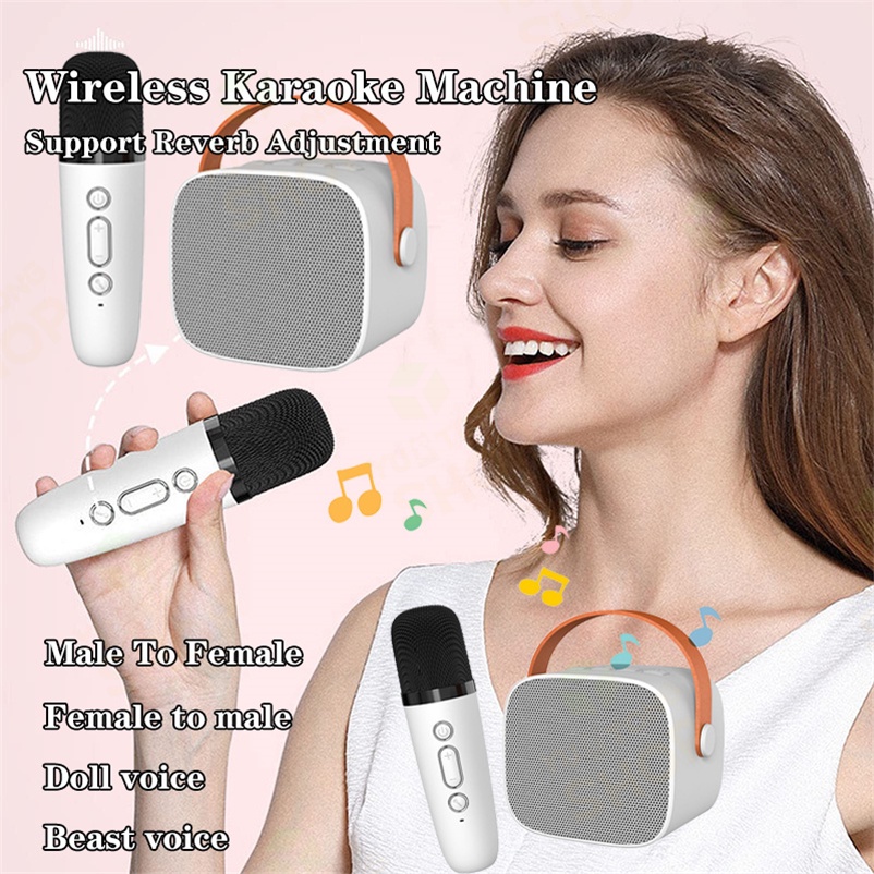 Bluetooth audio Handheld Microphone karaoke Portable microphone IOS