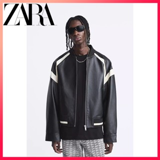 Zara men leather thick jacket – The Hanger Clothing Pallete