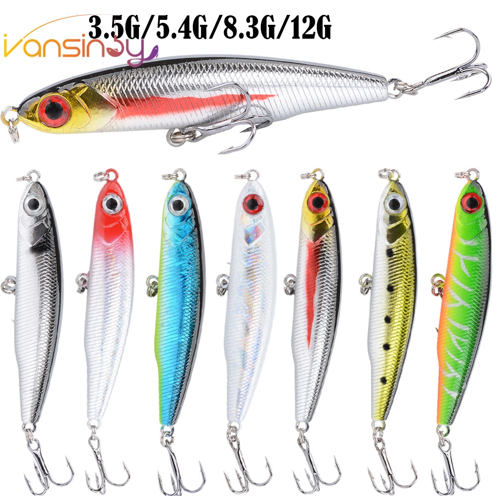 thumbnail image 2 of 15pcs Slow Sink Fishing Lures – Bass Minnows With Tackle Box, Topwater Ready 2 of 5