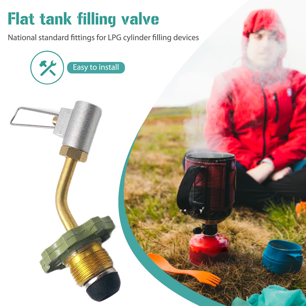 Copper Butane Inflation Valve Screw Mouth Flat Gas Tank Filling Valve ...