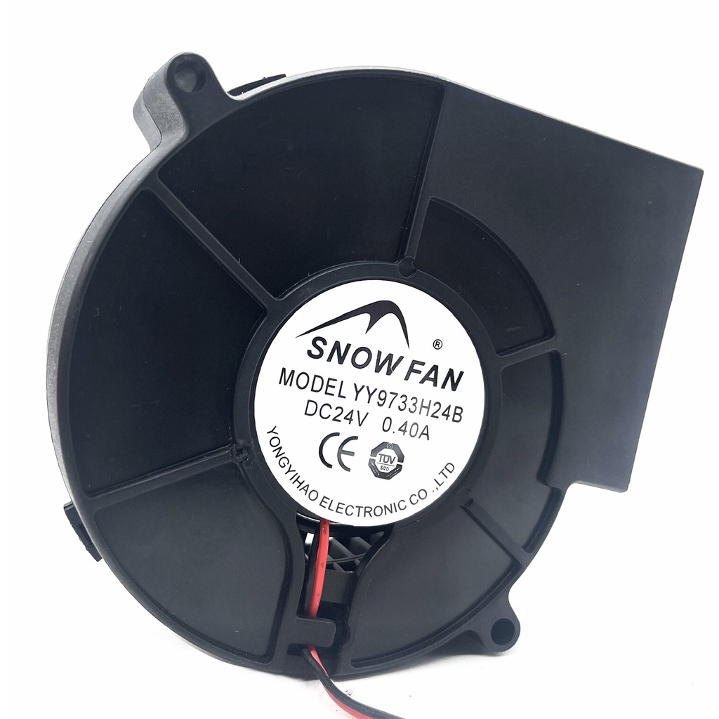 SNOWFAN 9733 24v Double Ball Turbo Fan Blower Cooling Centrifugal Fan ...