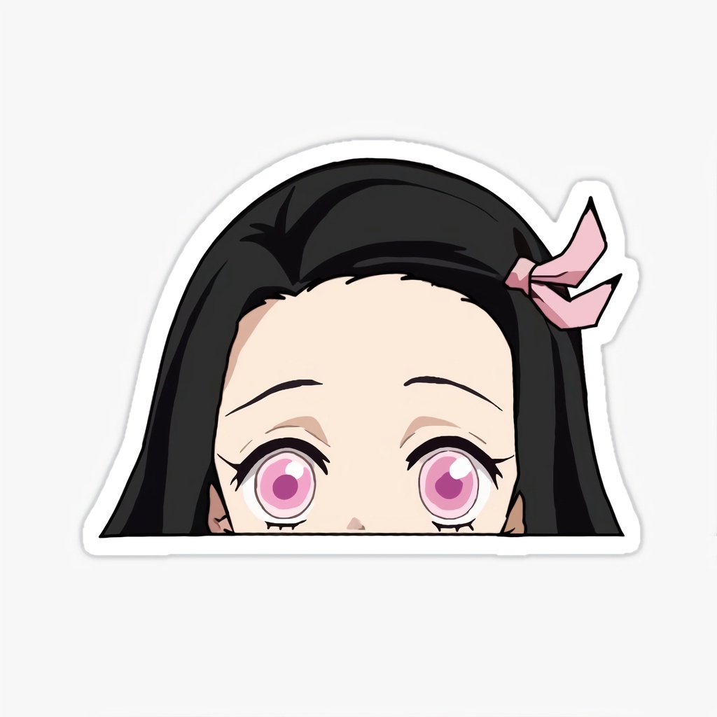 ♞Anime Stickers / Kamado Nezuko Demon Slayer Peeking Sticker ...