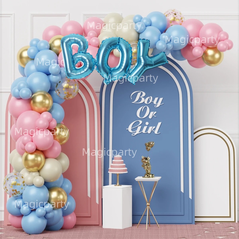 Gender Reveal Balloons Pink Blue Boy or Girl Letter Foil Balloon ...