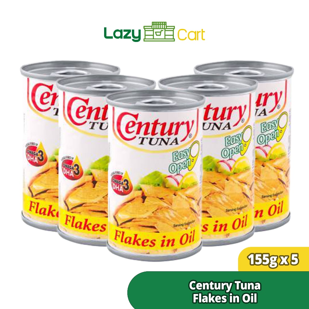 Lazycart Century Tuna Flakes In Oil 5PCS/155G