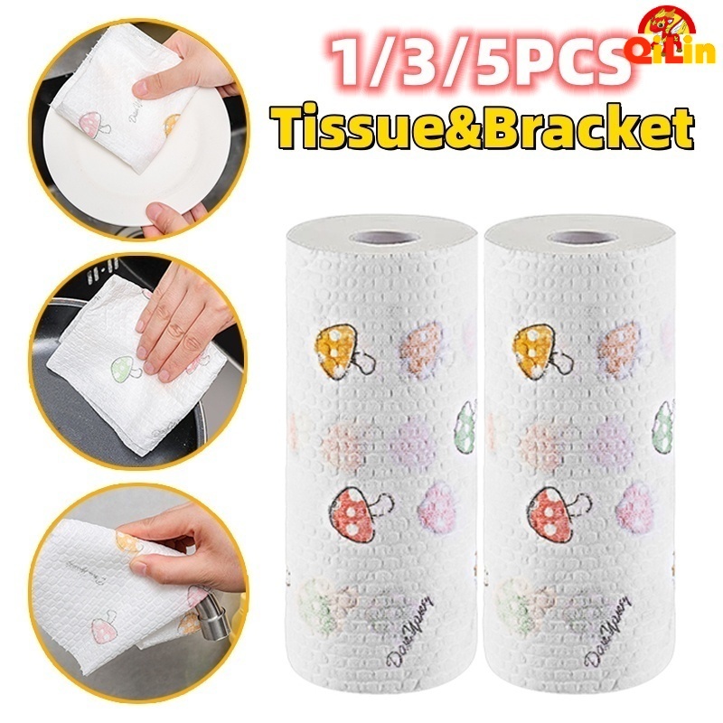 Disposable Kitchen Paper Cloth Oversized Roll Thickened Non-woven ...