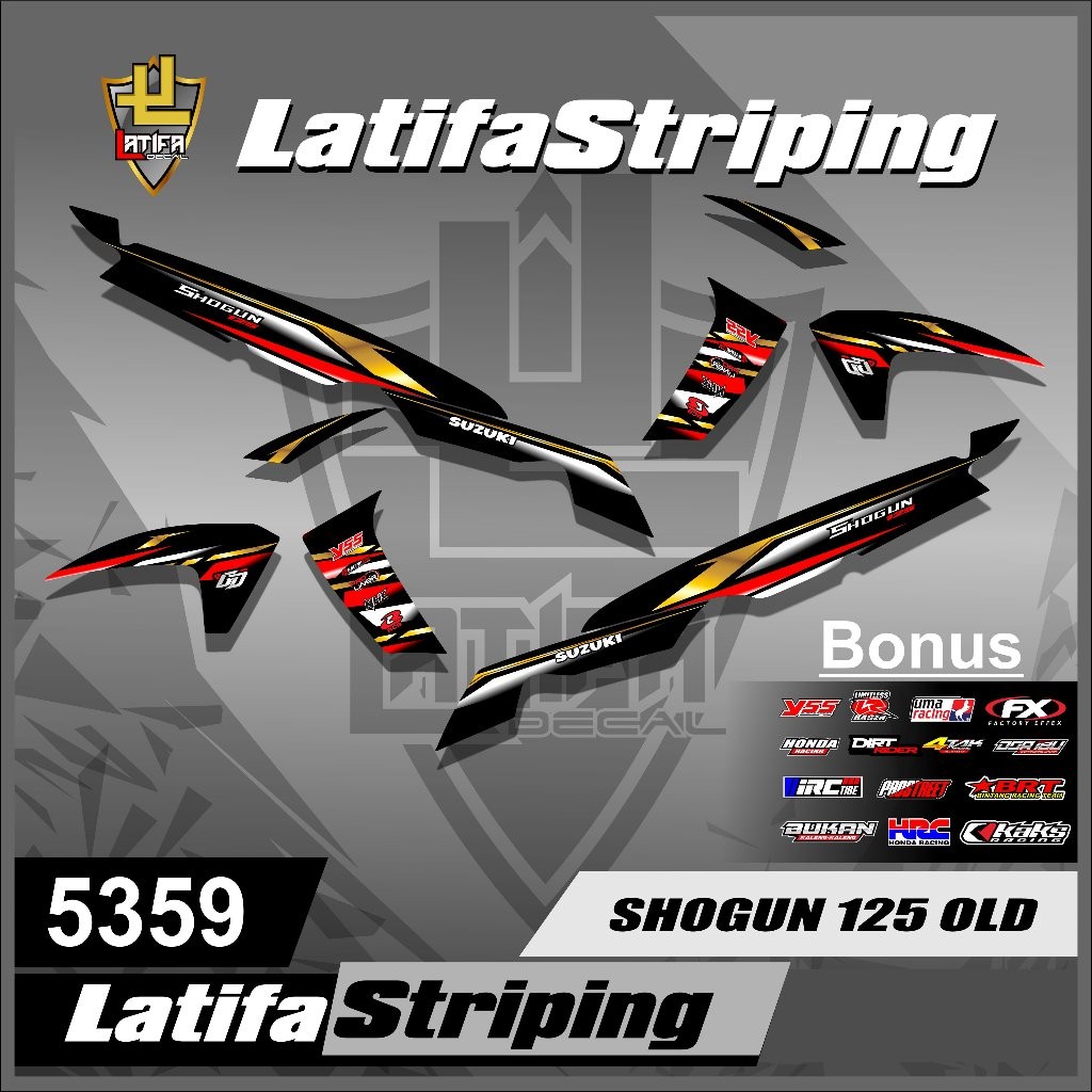 List of variations of Shogun New 125 Motorcycle Striping Stickers ...