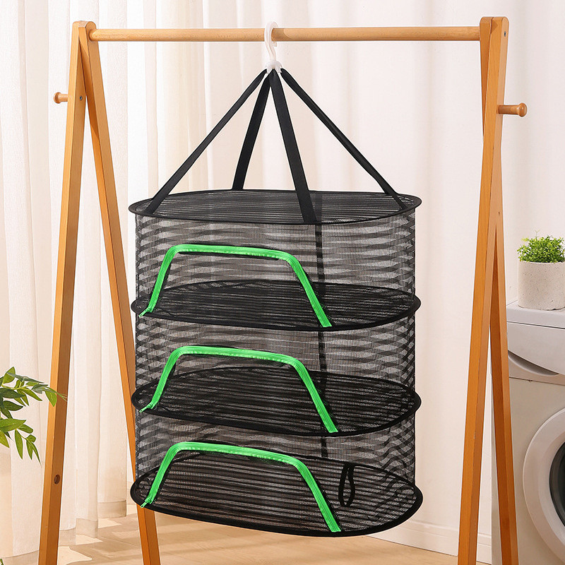 GMARTY Folding Food Drying Net Anti-mosquito Dry Rack For Herbs Hanging ...