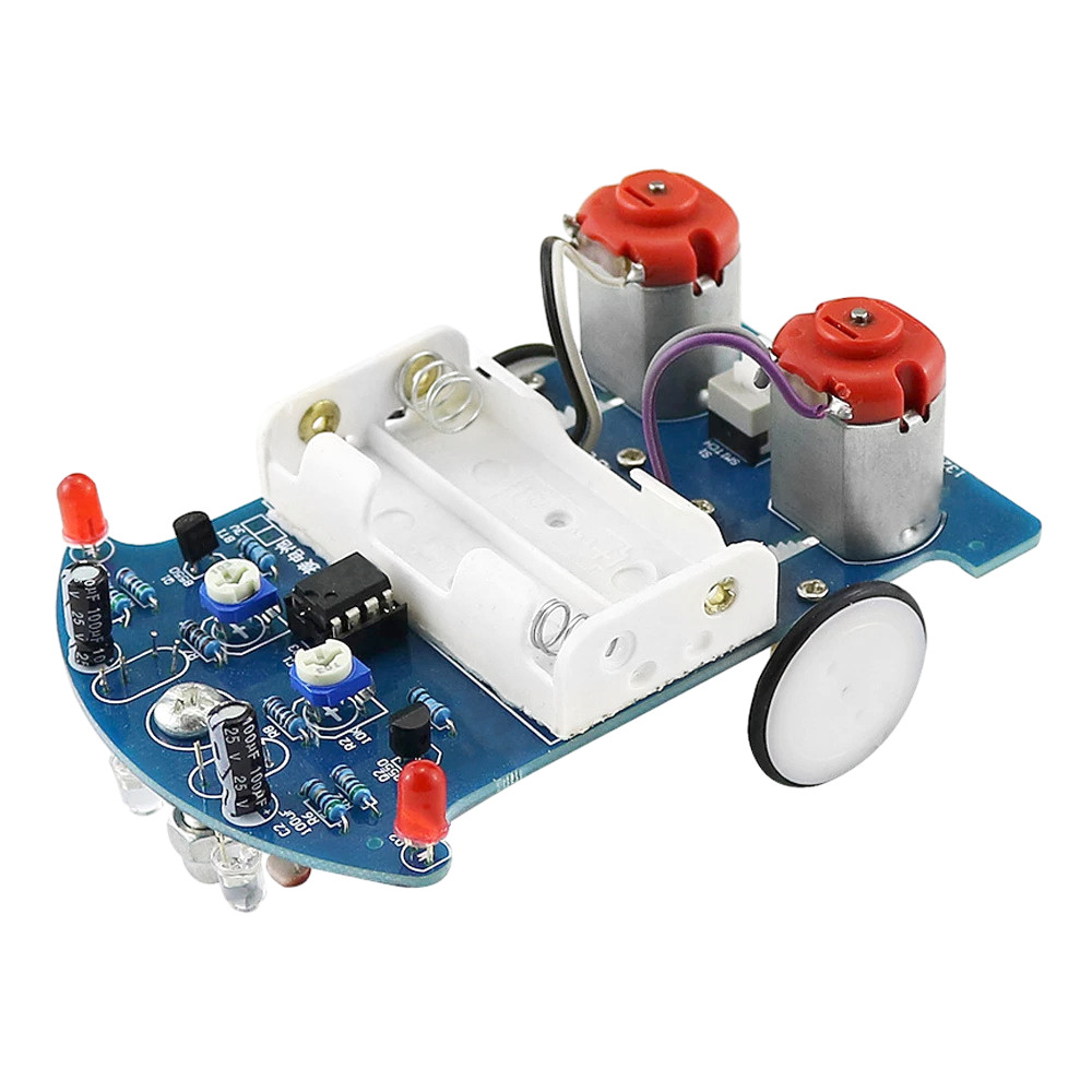 Pcbfun D2-5 Intelligent Cart Kit Auto Trace Patrol Cart DIY Soldering ...