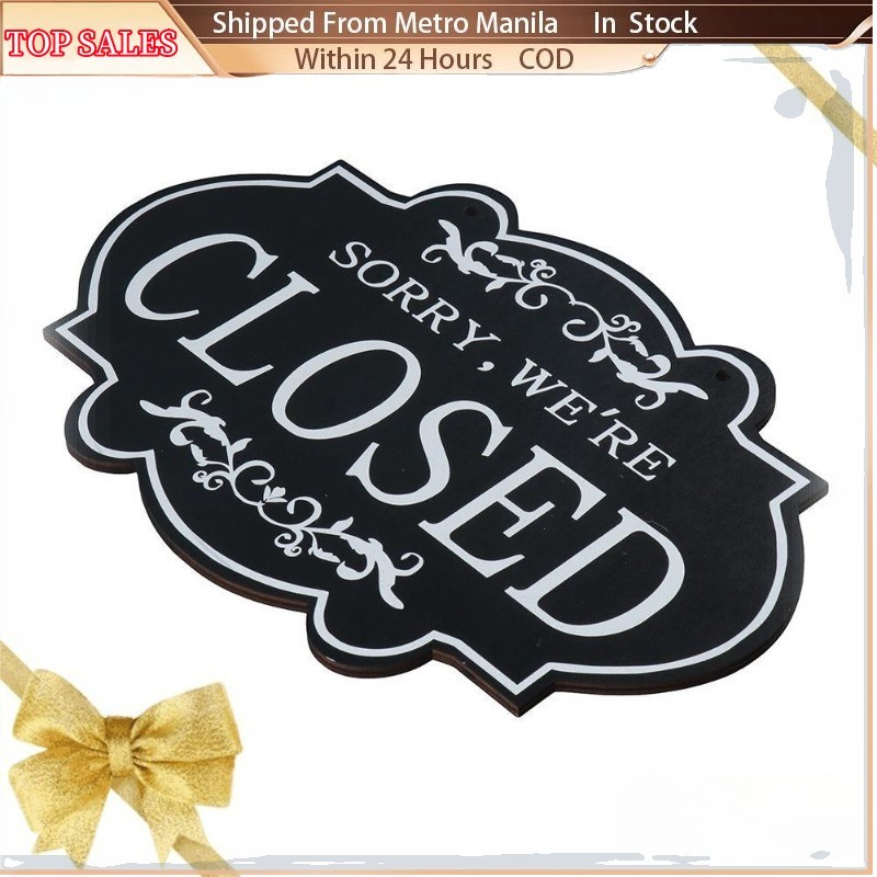 [TOP SALES] Business Sign, Double Sided Reversible Hanging Sign, Club ...
