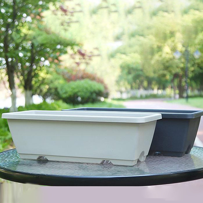 gongjing3 Classic Style Rectangular Resin Window Box Planter Flowers ...
