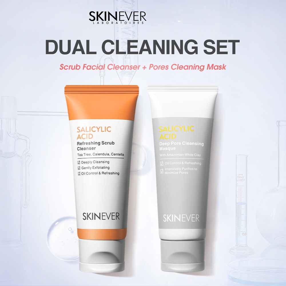 SKINEVER 2 In 1 Salicylic Acid Skin Care Acne Removal Cleansing Gel Oil