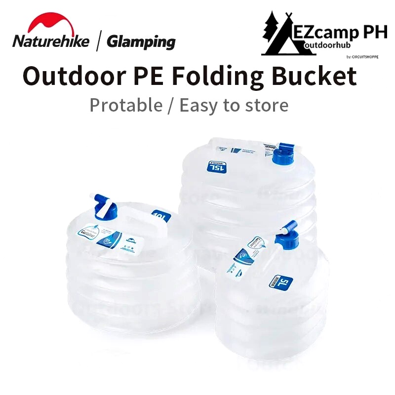 Naturehike 5L 10L 15L Outdoor Collapsible Drinking Water Container