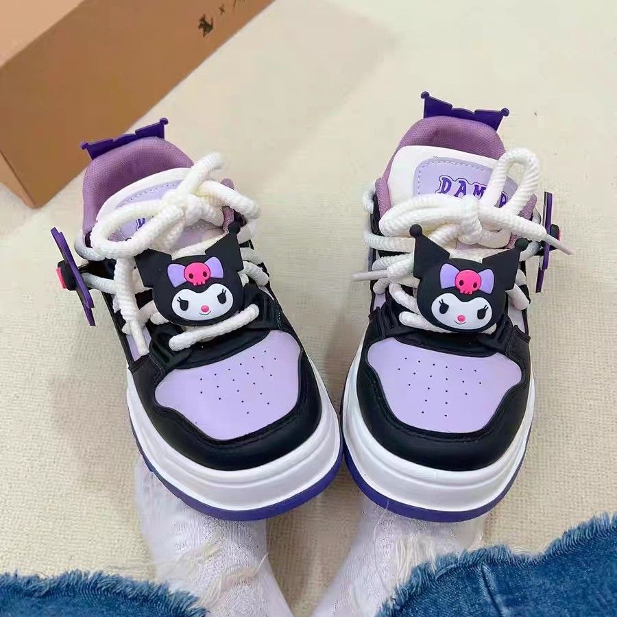 Kuromi Cartoon Shoes Casual Sports Board Shoes For Female Students ...