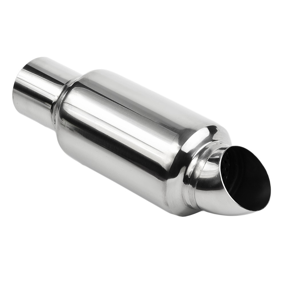 Downpipe Branch Steel Car Exhaust Sound Tuning Muffler Pipe Polished