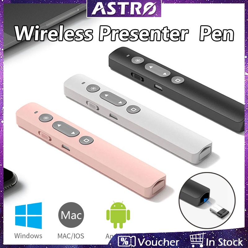 ASTRO 2.4GHz Wireless Presentation Clicker PowerPoint Remote Presenter