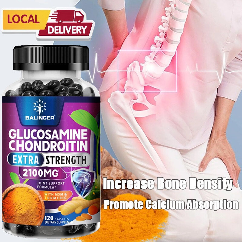 Glucosamine Chondroitin MSM Turmeric Boswellia Helps Build Healthy ...