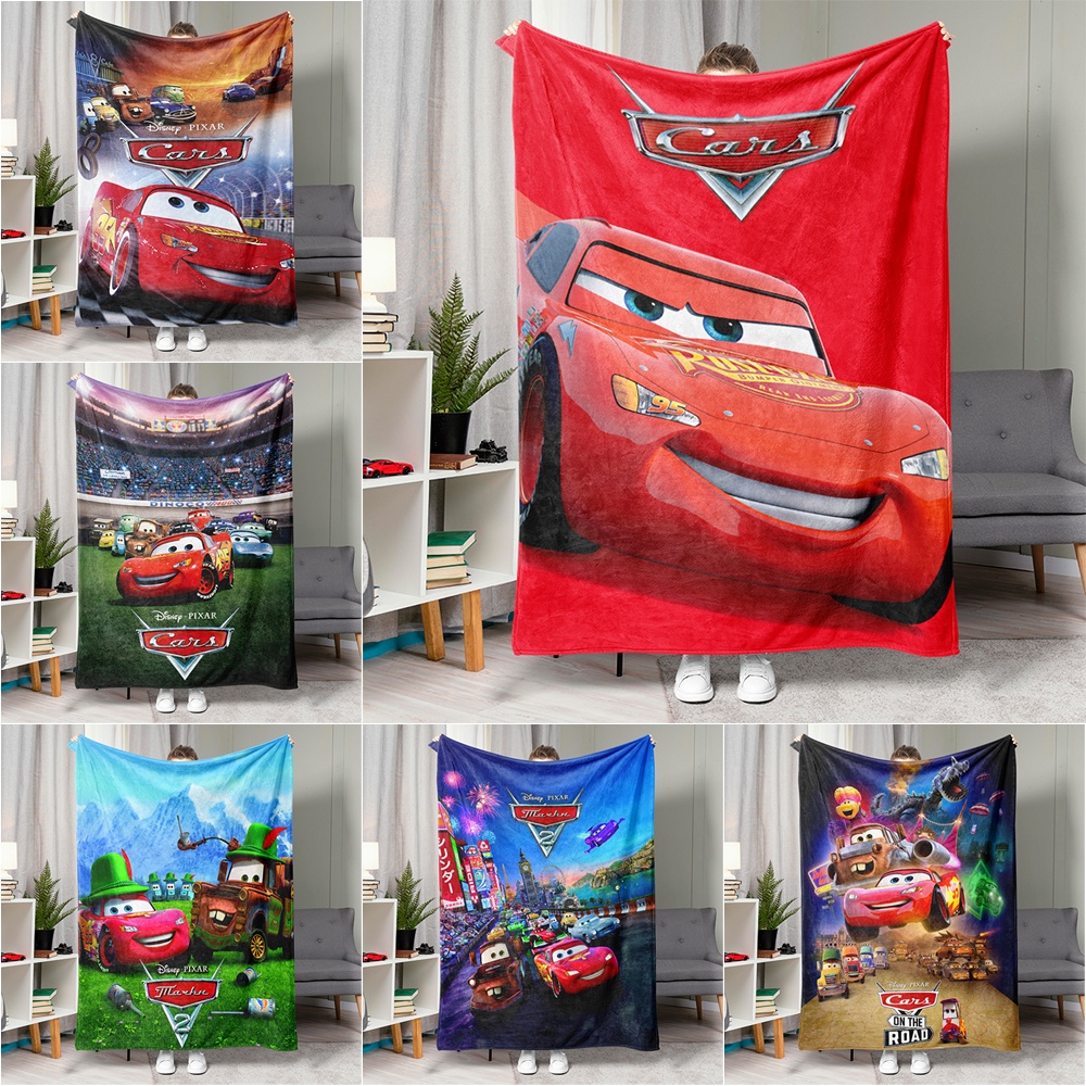 Disney Pixar Cars Flannel Blanket One Side Printing Flannel Blanket Air ...