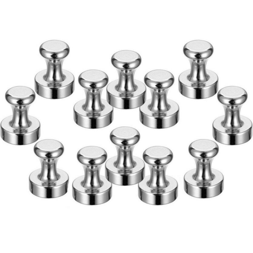 12 Pack Strong Fridge Magnets For Refrigerator,Cute Whiteboard Magnet Colorful Round Locker Magnetic Mini Push Pins For Kitchen & Office Photos, Memos,Notes,Maps & Crafts(12 Pieces & 12 Colors