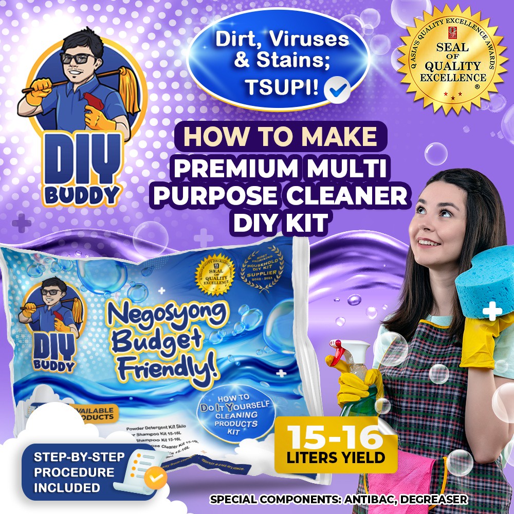 MULTI PURPOSE CLEANER KIT - 5L or 15L Yield (DIY Buddy) | Shopee ...