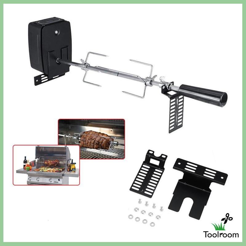 [ 2x barbecue Rotisserie Motor Bracket to Install Rotisserie Rod Rack