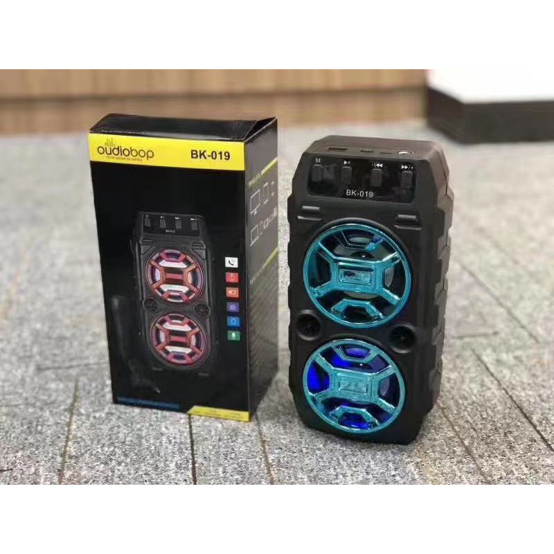 Karaoke Portable Double Wireless Bluetooth LED Speaker With Free ...